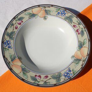 Garden Harvest Large Rim Soup Bowls